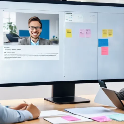 Home 29 하이브리드 워크 환경에서의 기술 적응 - **Prompt:** A diverse group of four to five German professionals, including a woman in her late 30s ...